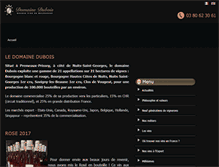 Tablet Screenshot of domaine-dubois.fr